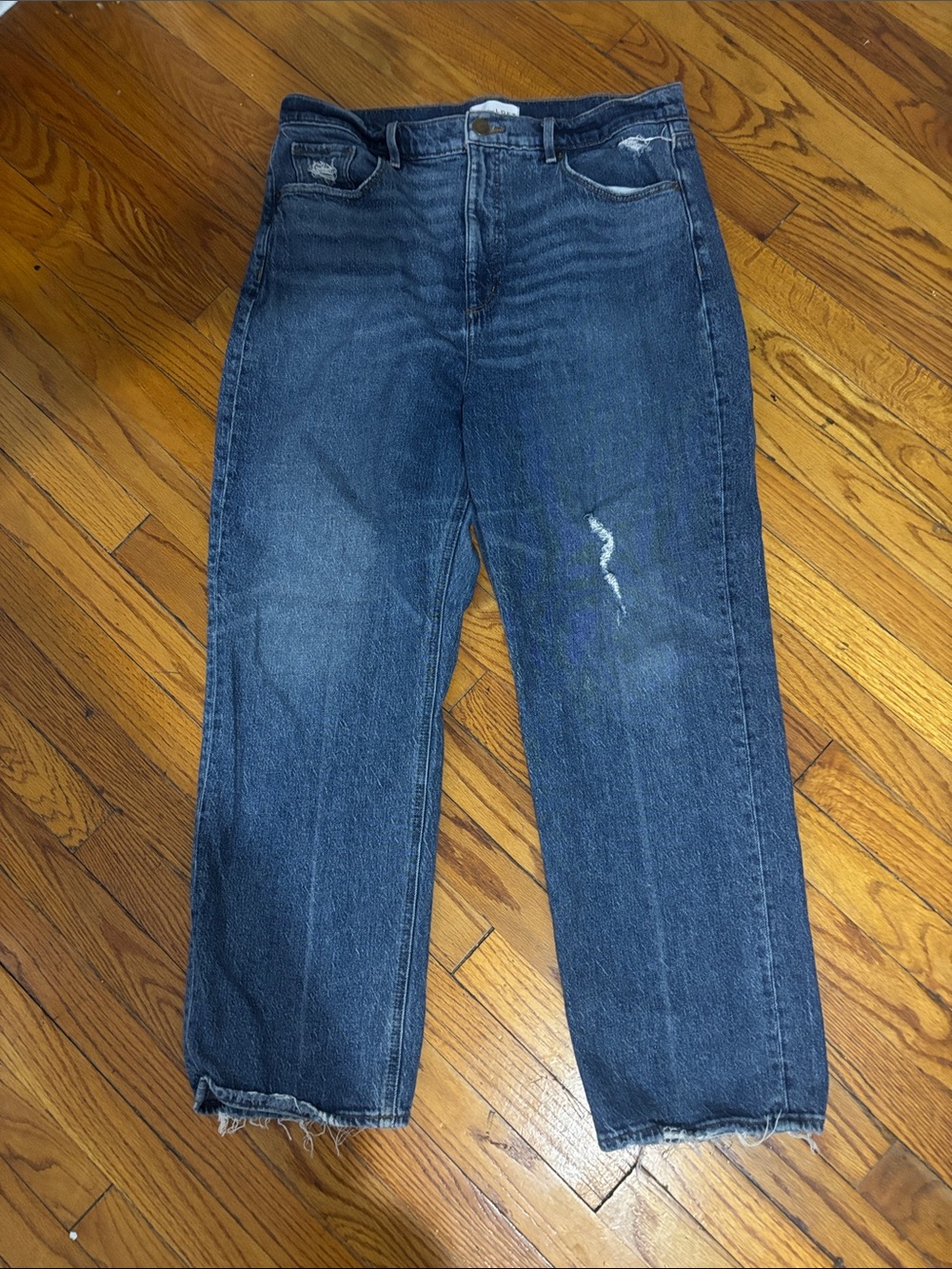 Loft 90s High Waist Straight Jeans